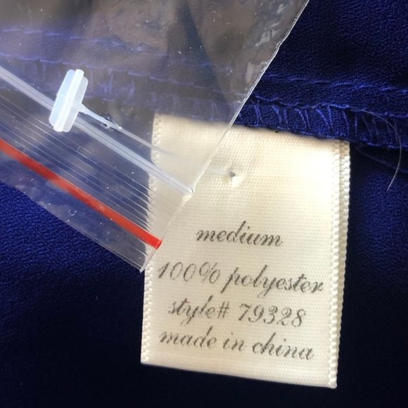 BLUE RAIN FRANCESCA’S  BLUE BLOUSE SIZE MEDIUM    NEW - Picture 7 of 11